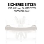 hauck Click Tray Speckle Beige – Hochstuhl Essbrett für Alpha+ & Beta+ mit werkzeugloser Montage – Bild 6