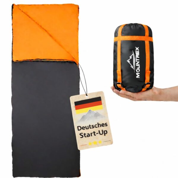 MOUNTREX Deckenschlafsack 700g – Ultraleicht & Kompakt für Camping & Reisen