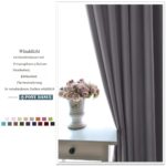PONY DANCE Verdunkelungsvorhang 245x140 cm Grau – Thermovorhang mit Ösen für Schlafzimmer – Bild 8