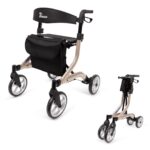 Parvum SuperLight Rollator 5,1 kg – ultraleichter Aluminium-Gehhilfe mit Sitz & Bremse