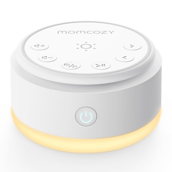 Momcozy Geräuschmaschine mit 20 Sounds & Touch-Licht – Weisses Rauschen für Babys & Erwachsene