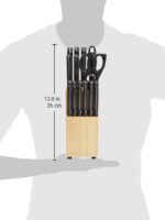Amazon Basics 14-teiliges Messer-Set mit Messerblock – Professionelle Küchenmesser aus Edelstahl – Bild 3