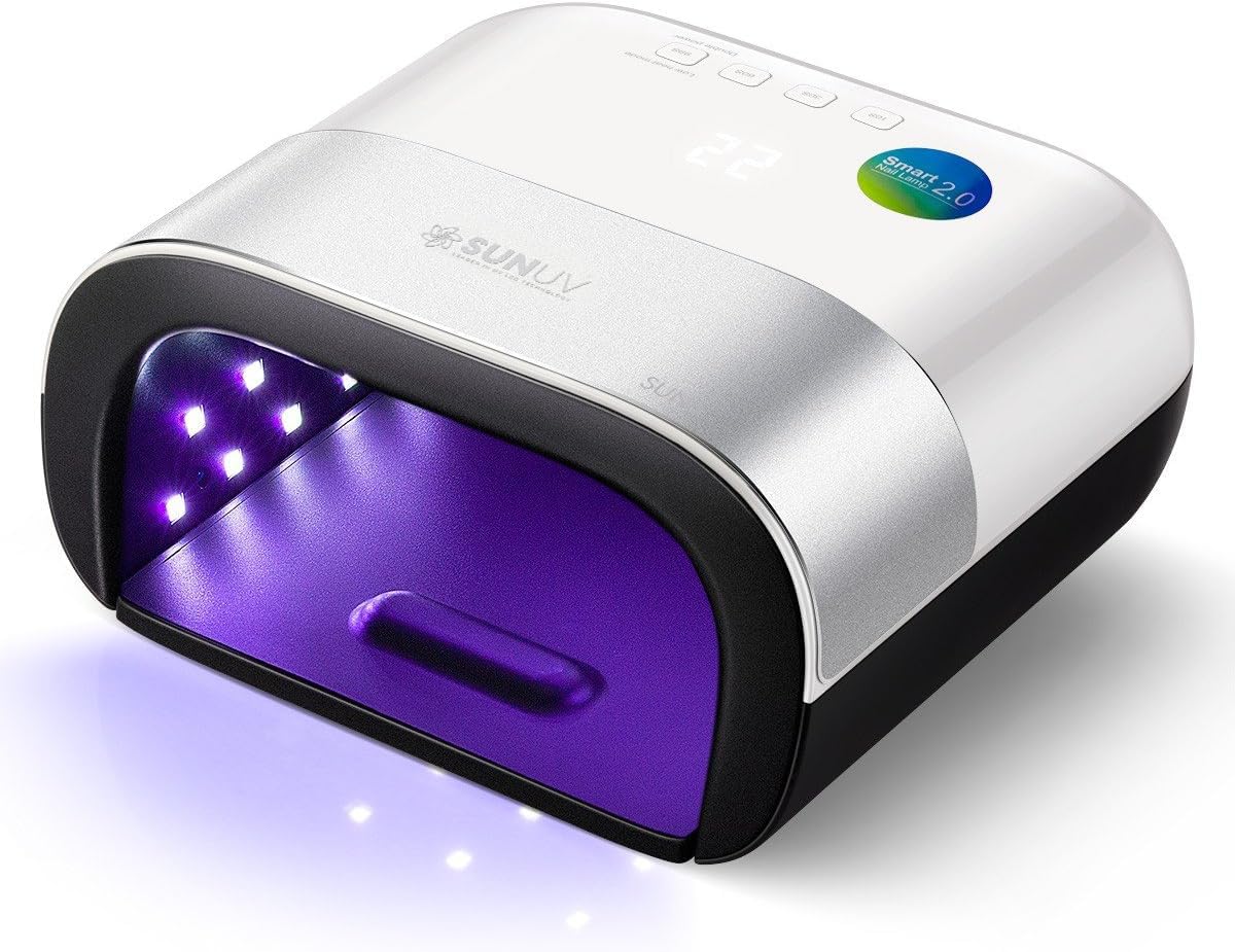 61-0vaNAfEL._SY925_.jpg SUNUV UV LED-Nagellampe – Professionelle Gellampe mit 39 LEDs & Sensor für Zuhause – Bild 1
