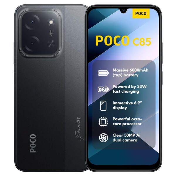 XIAOMI Poco C85 Smartphone 8+256GB – 6,9" 120Hz Display mit 50MP Kamera & 6000mAh Akku