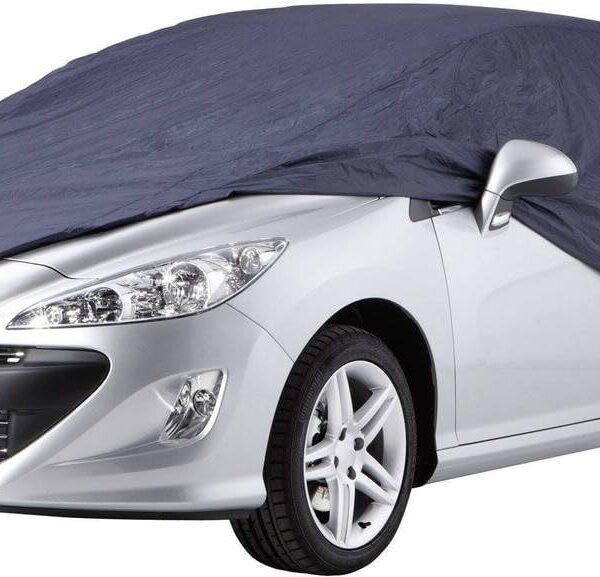 cartrend Vollgarage New Generation Größe M – Wetterfeste Auto Abdeckplane mit Aufbewahrungstasche