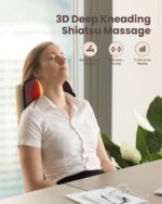 COMFIER Shiatsu Nackenmassagegerät mit Wärme – 8 Massageknoten für Rücken & Schultern – Bild 2