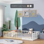 Bellabino Vere Bodenbett 120x200 cm – Montessori Kinderbett mit Rausfallschutz & Lattenrost – Bild 9