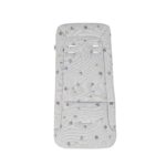 hauck Sitzauflage Mickey & Minnie Grey 70x37 cm – Universelle Buggy Polsterung mit Baumwolle