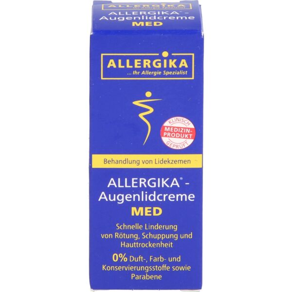 Allergika Med Augenlidcreme 15 ml – Kortisonfreie Behandlung bei Lidekzemen