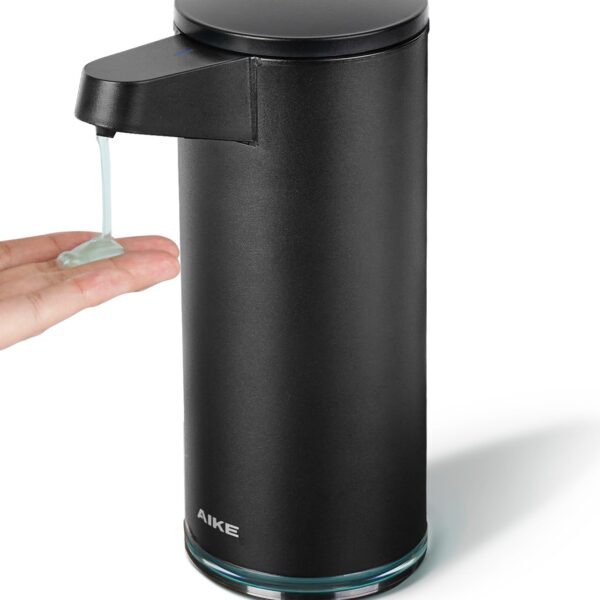 AIKE SensePro Automatischer Seifenspender 380ml – USB-C Edelstahl für Küche & Bad