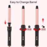 UNOBEY 3 in 1 Lockenstab Set mit austauschbaren Keramik Fässern 9–32 mm – Profi-Hairstyler – Bild 8