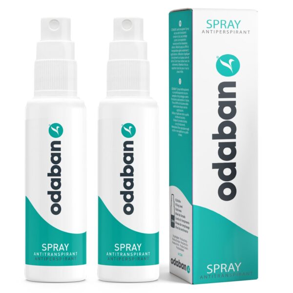 ODABAN 2 x 30 ml Antitranspirant Spray mit Aluminiumchlorid – Langzeitschutz gegen starkes Schwitzen für Männer & Frauen