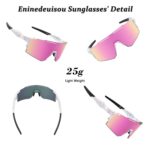Eninedeuisou Sportsonnenbrille mit UV 400 Schutz – Fahrradbrille für Herren & Damen – Bild 4