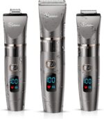 Hatteker 3-in-1 Haarschneider für Herren mit Keramik-Titan-Klinge & LCD-Anzeige – Profi Trimmer für Haar & Bart – Bild 2