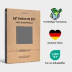 JACOBSON Bettwäsche 135x200 cm – Baumwolle Perkal Set mit Reisssverschluss – Bild 7