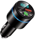 Mohard Bluetooth FM Transmitter Auto mit 30W PD & 18W QC3.0 – Freisprechanlage für alle Fahrzeuge