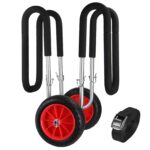 ALPIDEX SUP Transportwagen mit Ø25 cm Reifen – Stand Up Paddle Board Trolley für einfachen Strand-Transport – Bild 2