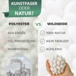 Welldora Sommerdecke 135x200 mit Wildseide – Kühldecke für erholsamen Schlaf – Bild 5