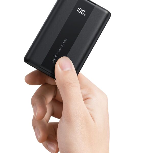 VRURC Powerbank 20000mAh mit 22,5W Schnellladen – USB-C & 6 Ports für iPhone, Samsung & Tablets