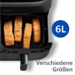 Philips Airfryer Dual Basket 3000 Series – 9L Heißluftfritteuse mit 2 Garkörben & RapidAir Plus – Bild 6
