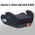 YALION Kindersitzerhöhung 125–150 cm – ECE R129 Autositz für Kinder (Schwarz) – Bild 6