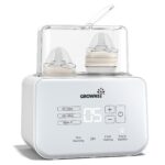 GROWNSY 9-in-1 Flaschenwärmer mit Sterilisator – Doppel-Flaschenkapazität für schnelles Erwärmen