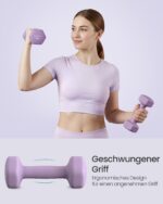 SONGMICS Kurzhantel Set 12 kg mit Hantelständer – Hexagon Gusseisen für Heimtraining – Bild 4