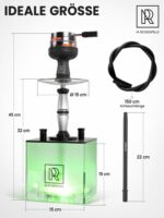 M. ROSENFELD Shisha Set Komplett mit HMD, LED-Beleuchtung & Tragetasche – Premium Komplettset – Bild 5