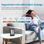 Newentor Funk-Wetterstation mit Aussensensor – Thermometer & Hygrometer für Innen & Aussen – Bild 3
