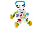 Fisher-Price Lern mit mir Zebra Lauflernwagen – Musikalisches Lernspielzeug ab 6 Monaten