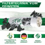 PURIZE® 250er Aktivkohlefilter Xtra Slim Size – Premium Filter mit Keramikendkappen – Bild 5