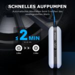 CYCPLUS Elektrische Luftpumpe 150 PSI – Tragbarer Fahrrad-Kompressor mit LED & Akku – Bild 2