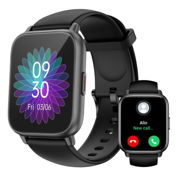 RUIMEN Smartwatch 1.85'' HD mit Telefonfunktion – Fitnessuhr mit SpO2 & 110+ Sportmodi