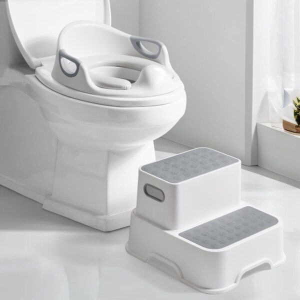 DEANIC Toilettensitz für Kinder mit Tritthocker – 2-in-1 Toilettentrainer ab 1 Jahr