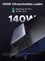 UGREEN Nexode 25000mAh Powerbank 165W – PD3.1 Schnellladung mit integrierten Kabeln – Bild 4