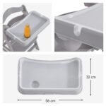 hauck Alpha Tray – 3-in-1 Hochstuhl Essbrett mit Sitzverkleinerer für Alpha+ & Beta+ – Bild 3