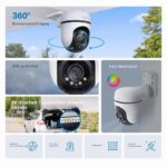 Tapo C510W WLAN IP Kamera Aussen – 2K 360° Schwenk mit Vollfarb-Nachtsicht & IP65 – Bild 3