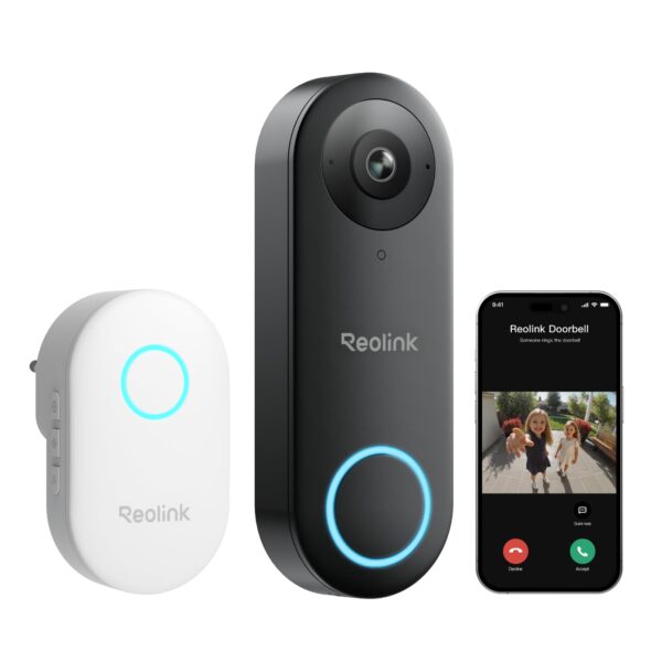 Reolink 5MP Video-Türklingel mit Chime – Smarte Hausüberwachung mit Personenerkennung