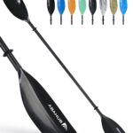 Abahub Kajak Paddel 210–230 cm verstellbar – 3teiliges Doppelpaddel mit Aluminiumschaft