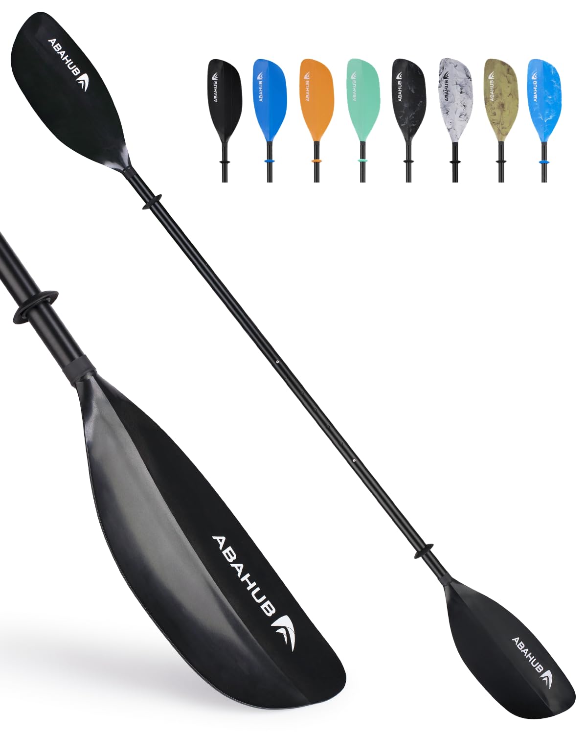 612NSkb7ekL._SY1500_.jpg Abahub Kajak Paddel 210–230 cm verstellbar – 3teiliges Doppelpaddel mit Aluminiumschaft – Bild 1