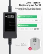 dé Typ 2 Ladekabel Schuko 3,7kW – 10m App-Steuerung 6-16A für E-Autos – Bild 3