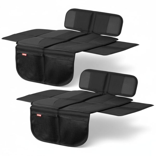 HerzensKind Kindersitzunterlage S (2er-Pack) – Premium Autositzschutz mit Seitenschutz