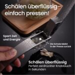Knoblauchpresse Edelstahl mit Ingwer-Funktion – Kein Schälen nötig | Gourmet Easy – Bild 7