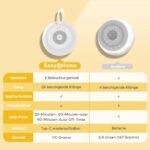 Easy@Home Weissrausch-Soundmaschine – tragbare Einschlafhilfe mit 26 Sounds & LED-Nachtlicht – Bild 4