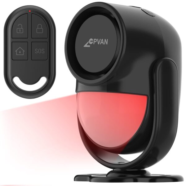 CPVAN CP2-Pro PIR Bewegungsmelder Alarm 125 dB mit Fernbedienung – Sicherheitssystem für Haus & Wohnmobil