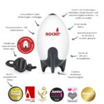 ROCKIT Kinderwagenschaukler Set – Wiederaufladbare Einschlafhilfe mit 2 Halterungen für Kinderwagen & Buggy – Bild 7