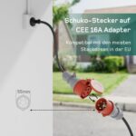 dé Mobile Wallbox 11kW mit APP – intelligente EV-Ladestation 5,5m Typ 2 Kabel – Bild 6