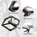 ROCKBROS Flat Pedale 9/16 Zoll – CNC-Aluminium mit Rutschfestem Grip für MTB & Rennrad – Bild 5