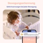 jeeber 360° Babyphone mit Kamera, 4" IPS Display & WLAN App – Nachtsicht, Bewegungsmelder – Bild 4