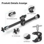 SMALLRIG 10 Zoll Magic Arm mit Super Clamp – Flexibler Monitor & Kamera Gelenkarm – Bild 5